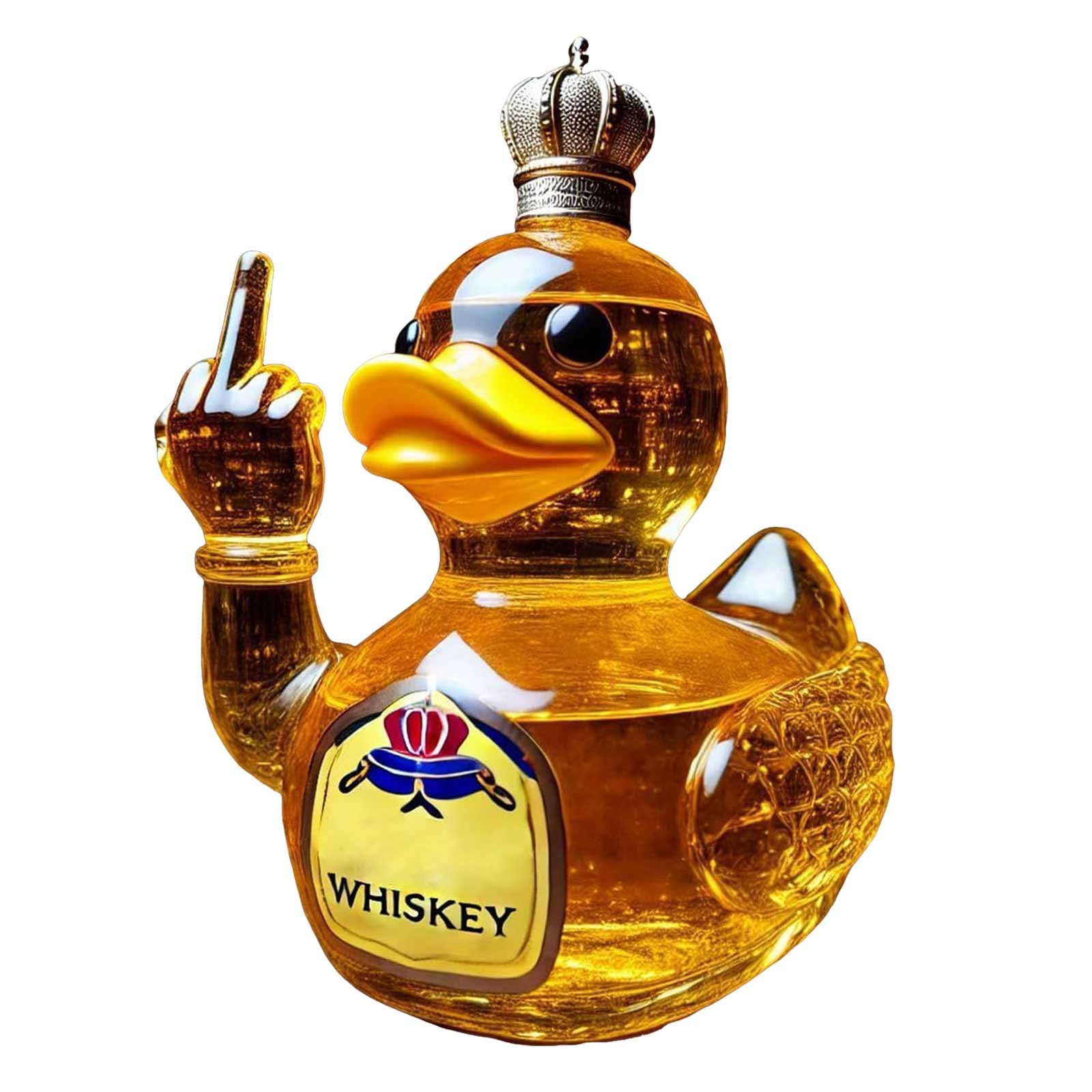 Middle Glass Finger Bottles, 10 oz Glass Statue, Mini Creative Decanter Decoration, for Bar, Office, Home Fun Decanter Decoration